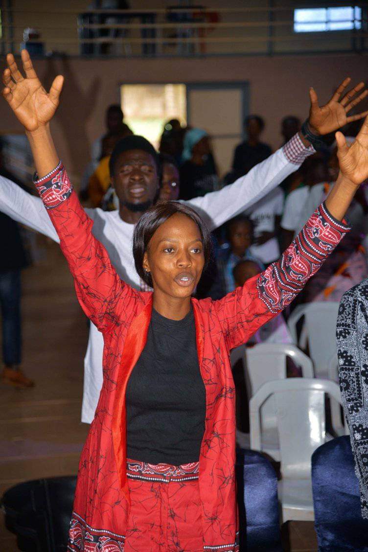 Worship service in session