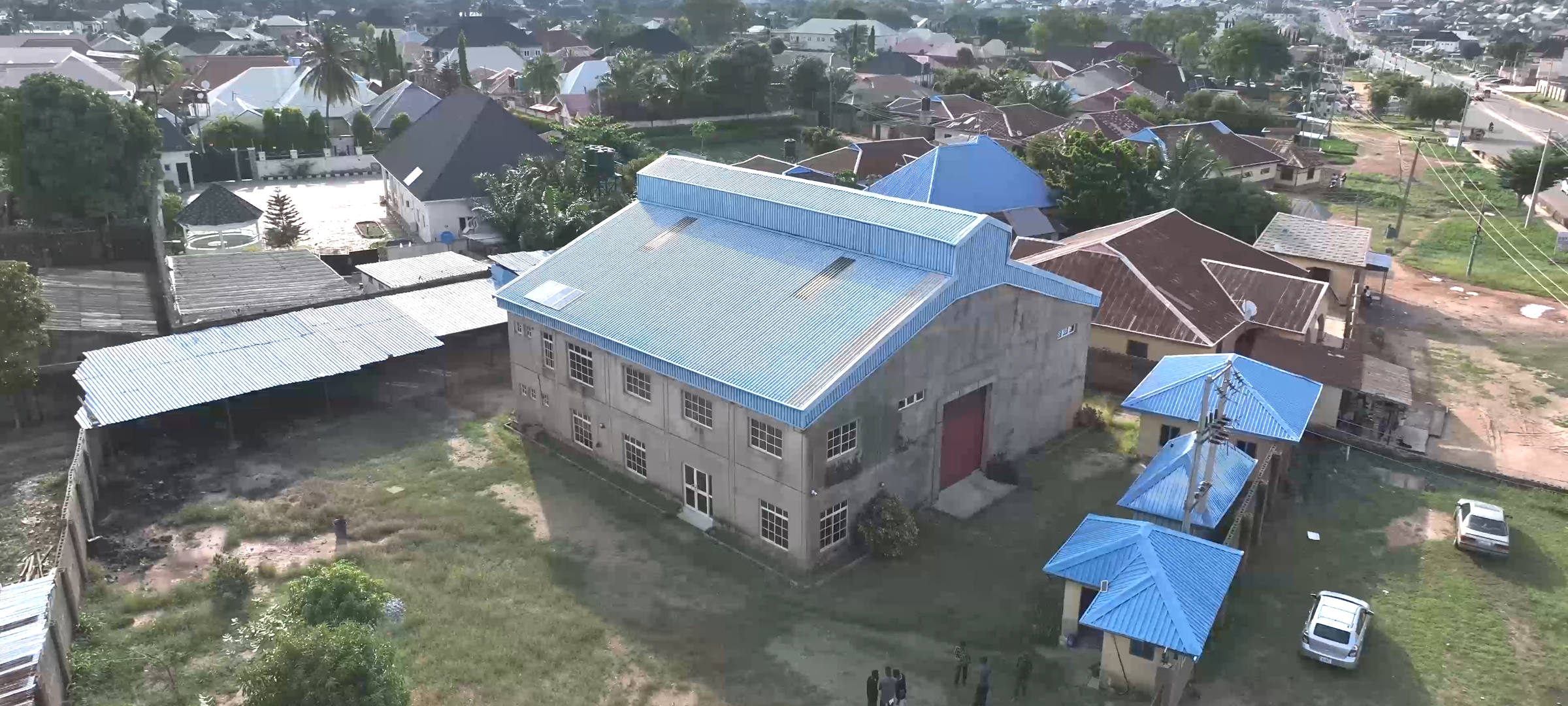 Aerial view of the project site
